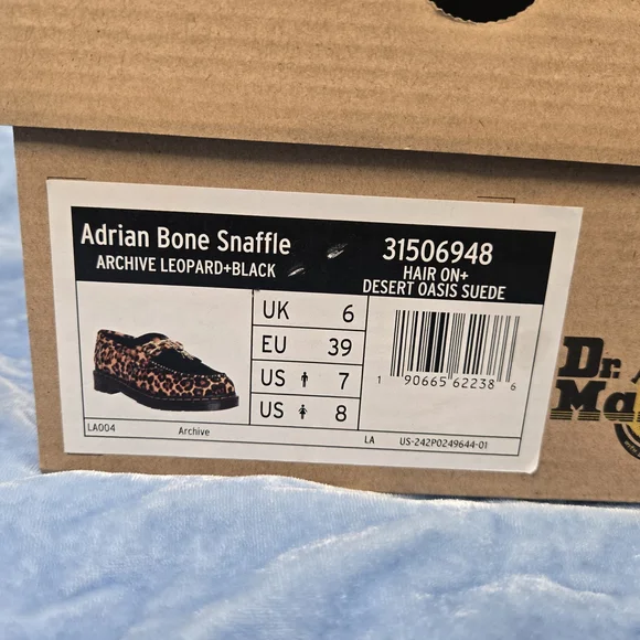 Dr. Martens Leopard and Black Suede Loafers - Picture 7 of 7